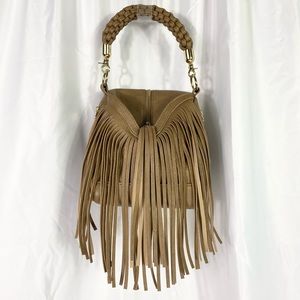NWT Boho Fringe Bag with Removable Crossbody Strap